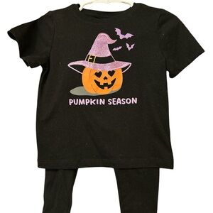 Kids Halloween Pumpkin Set + Shirt 2T, pants 18M